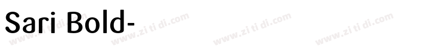 Sari Bold字体转换